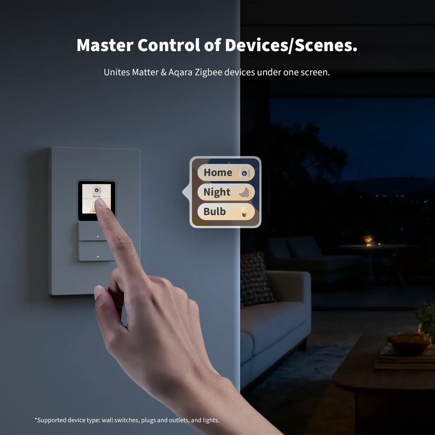 Aqara Touchscreen Switch S100 Horizontal — Hình 3